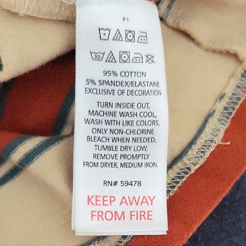 Kids Striped Shirts - Orange and Navy